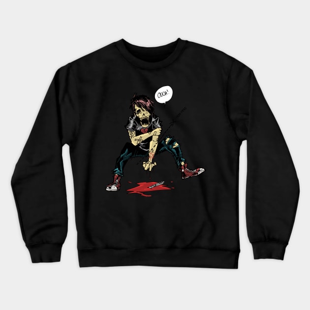 Emo Skull Kid Crewneck Sweatshirt by BRed_BT